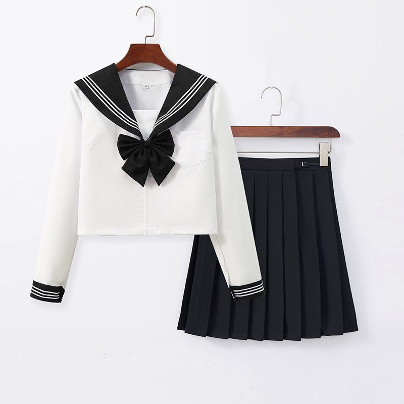 Long-sleeved skirt suit (comes with bow tie)