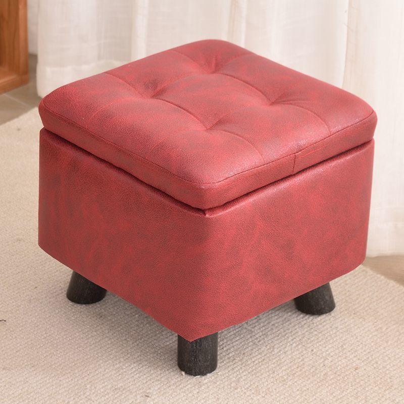 Chinese red storage stool