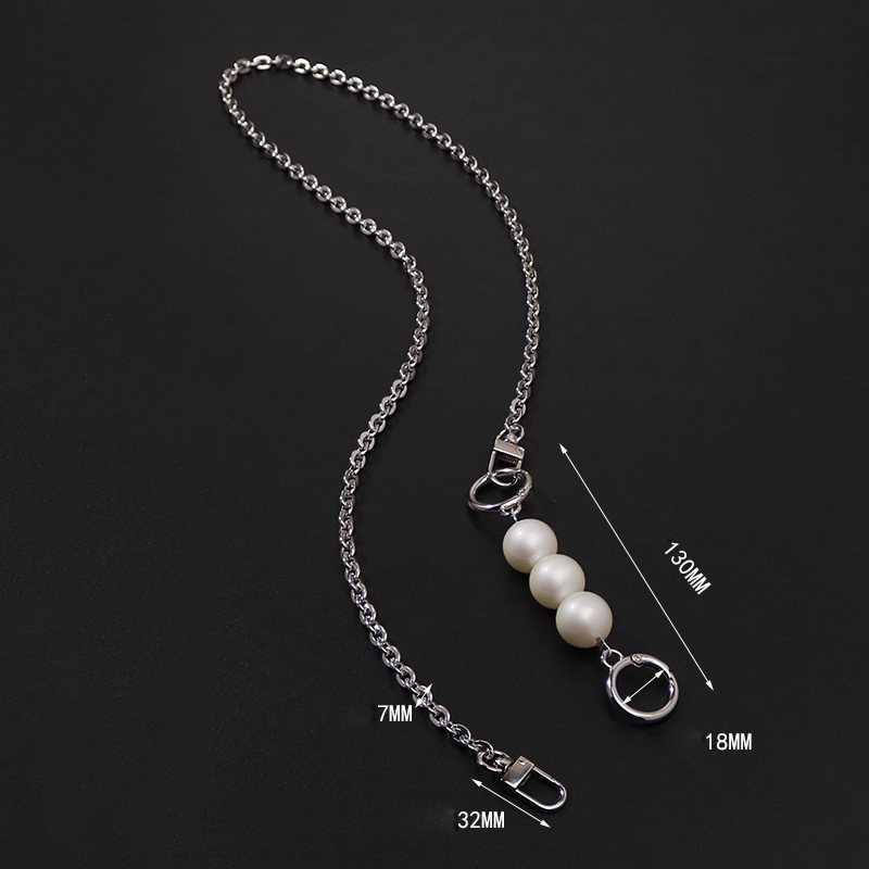 2:Silver Binbian O chain pearl