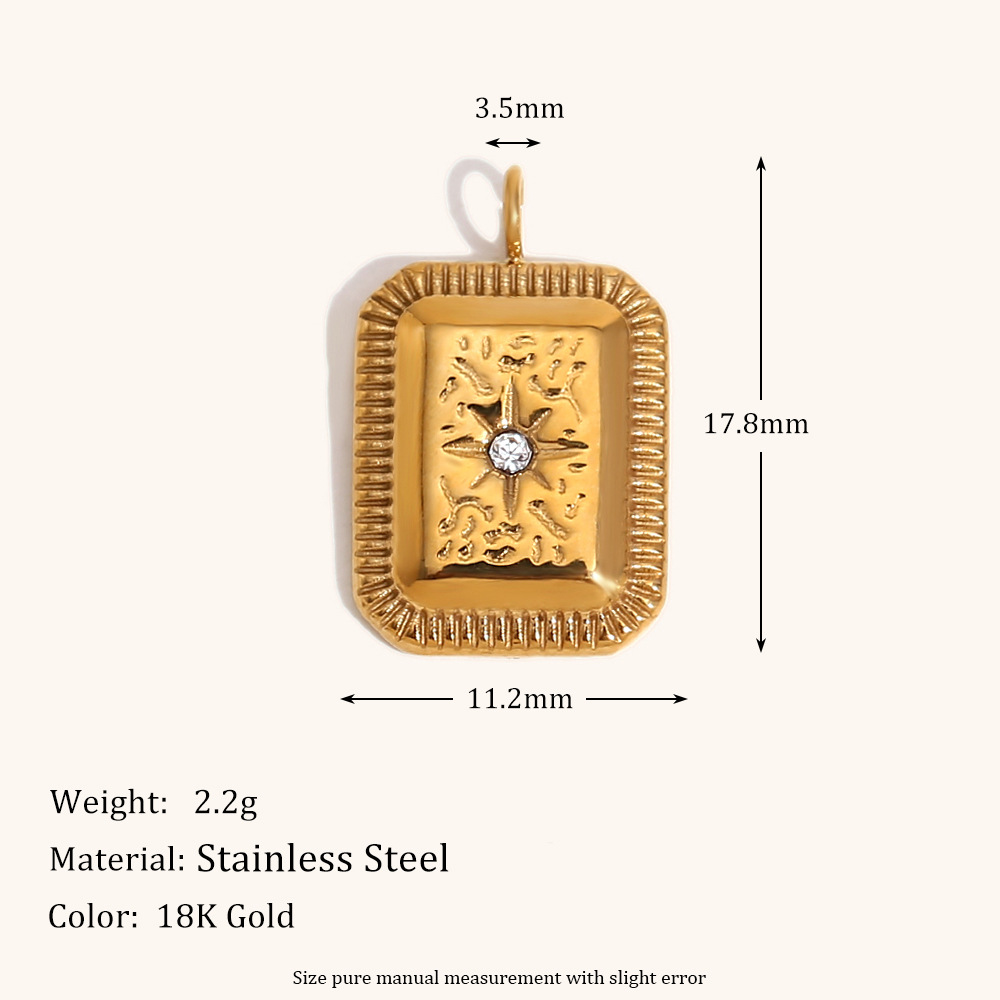 8:Vintage eight star pattern road pendant