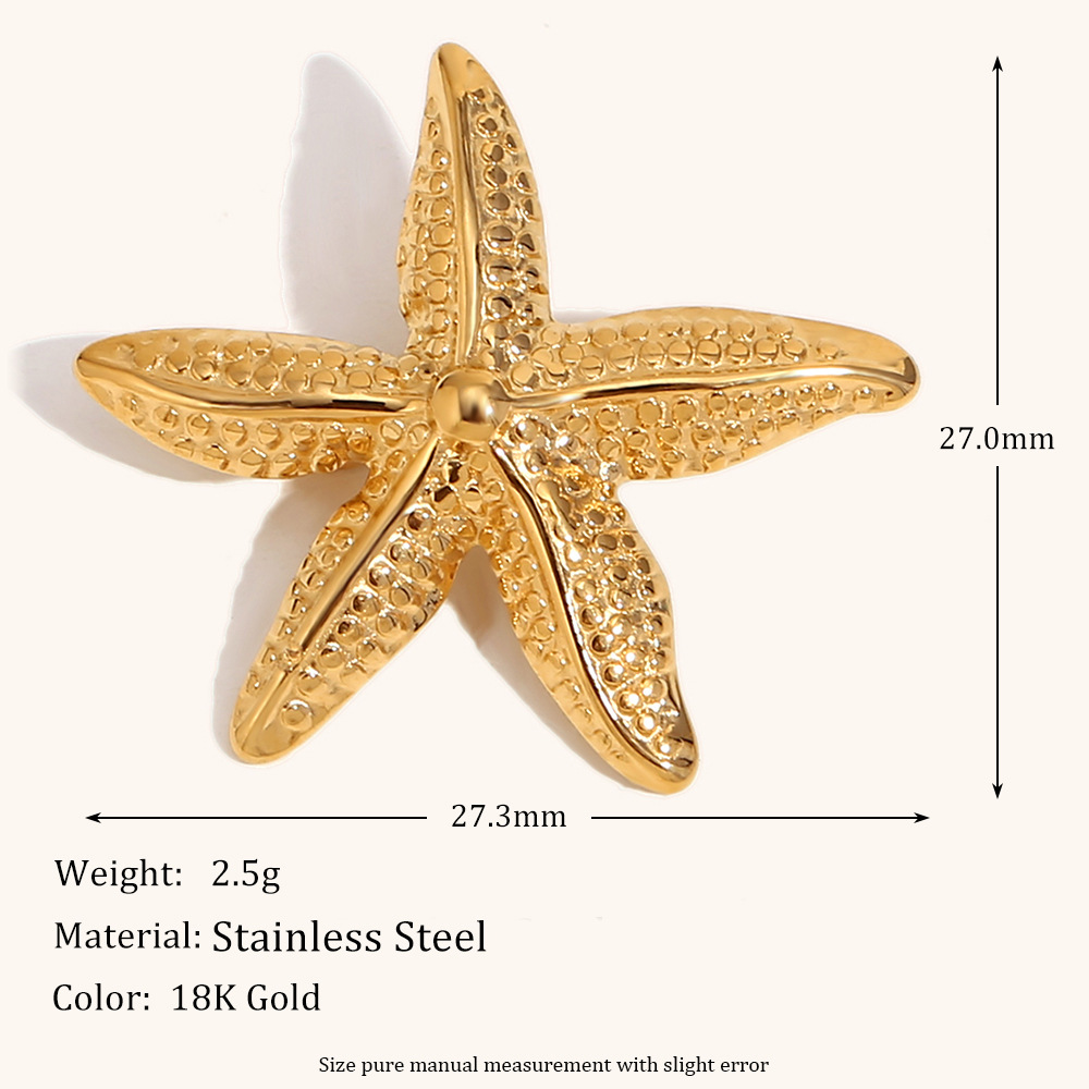 Dot starfish brooch