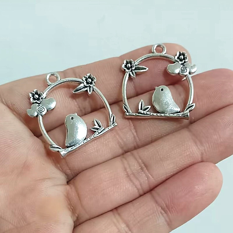 2 antique silver color