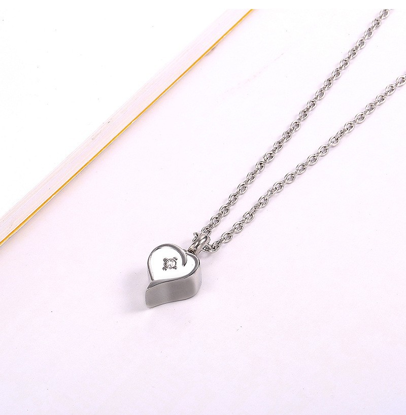 LP1641 Silver white necklace