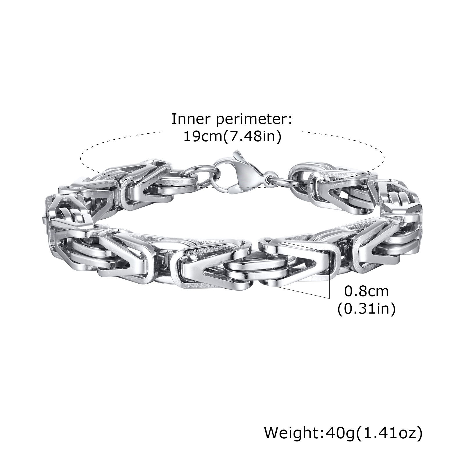 Steel inner length 19cm