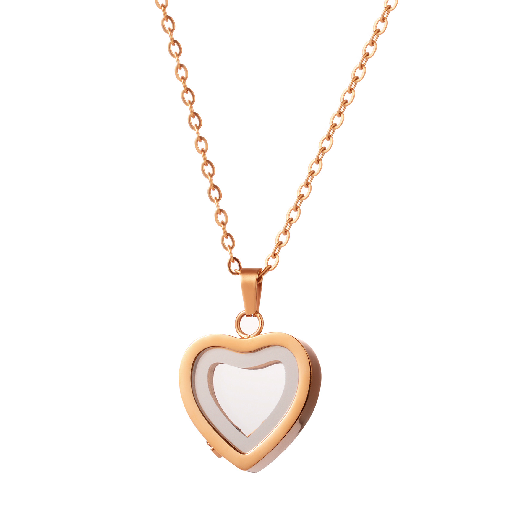 rose gold color Single pendant 20x30mm