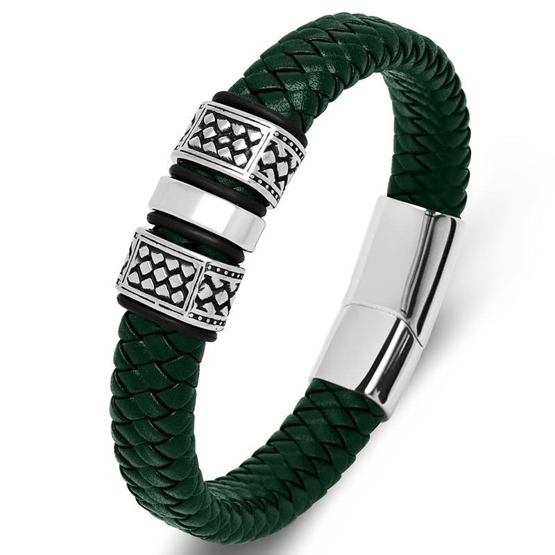 Green leather [steel] Inner ring 165mm【 Straight