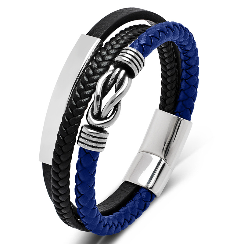 Black blue leather [steel color] Inner ring 165mm