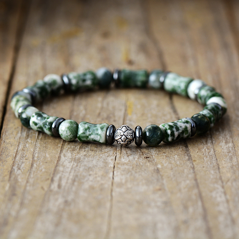 B men/green spot stone