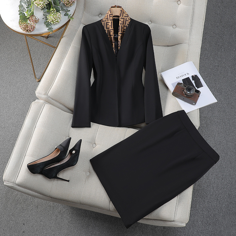 Black suit skirt