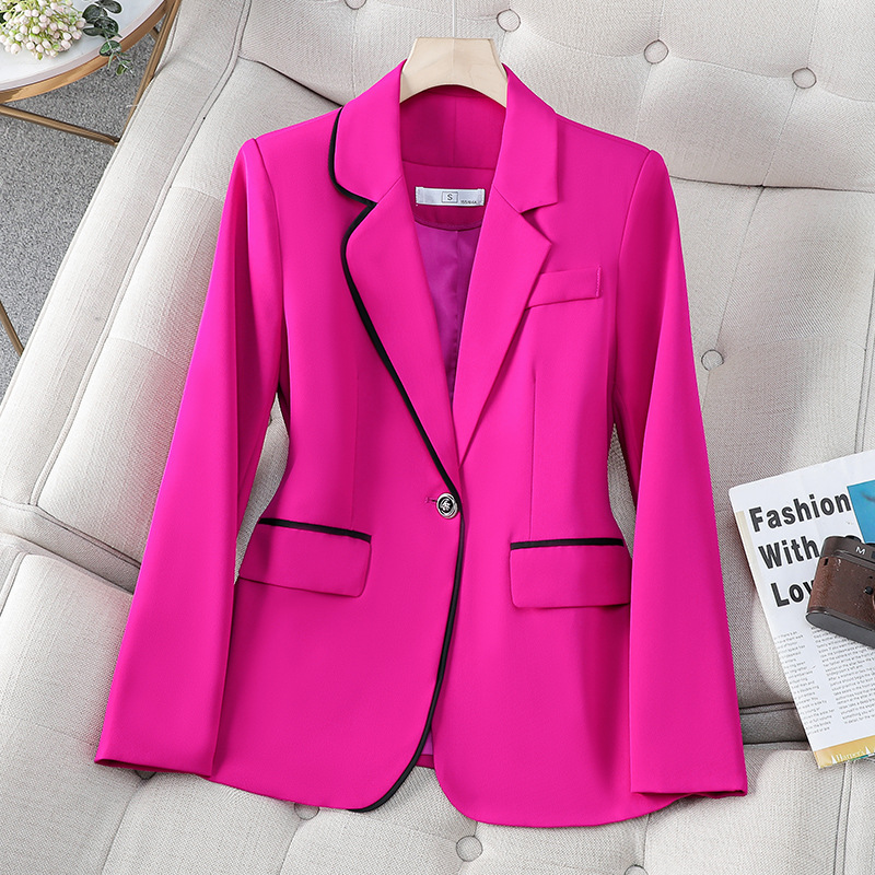 Dragon fruit red suit jacket