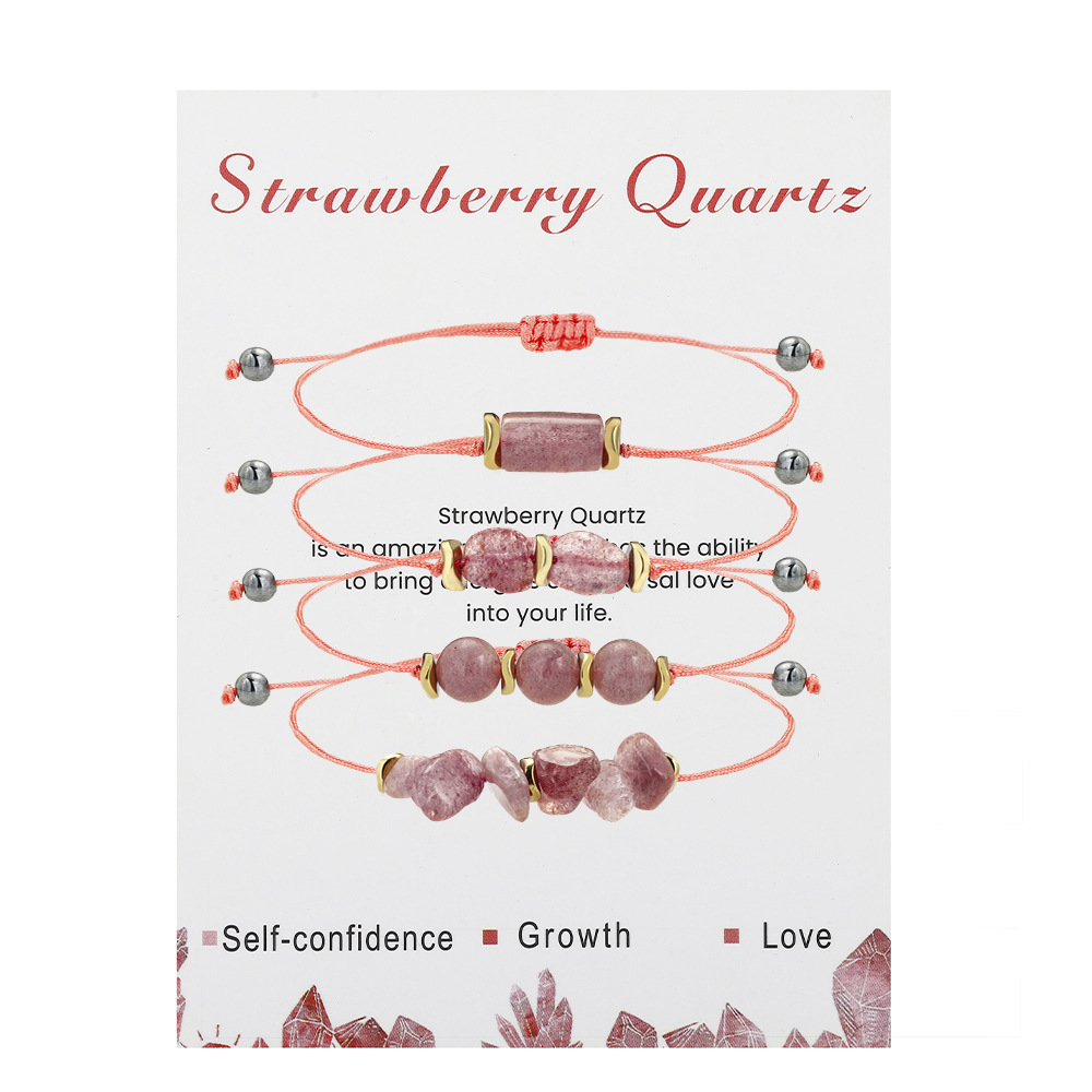 2 Strawberry Quartz