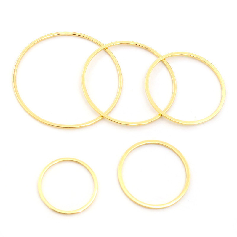 Water plated gold 15mm