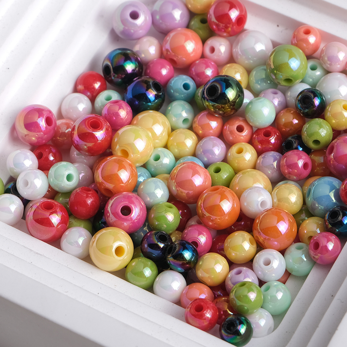 mixed colors 8mm (about 1800 pieces)