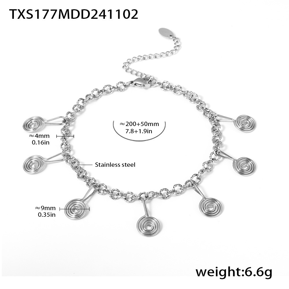 TXS177- Steel anklet