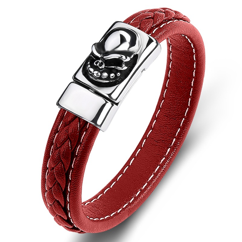 A red leather [steel color] Inner ring 165mm