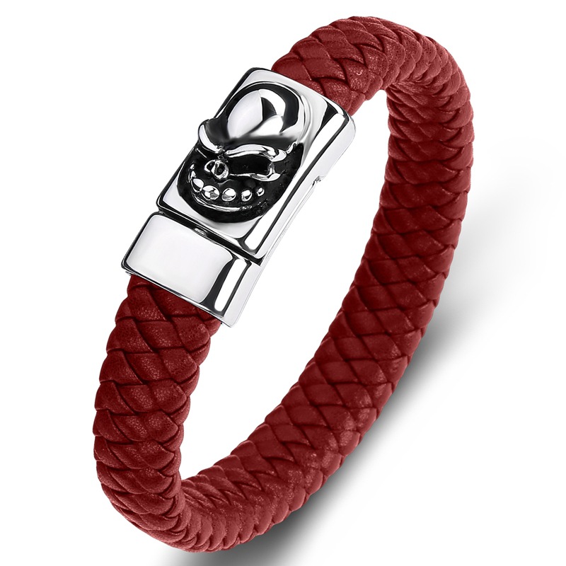 B red leather [steel color] Inner ring 165mm