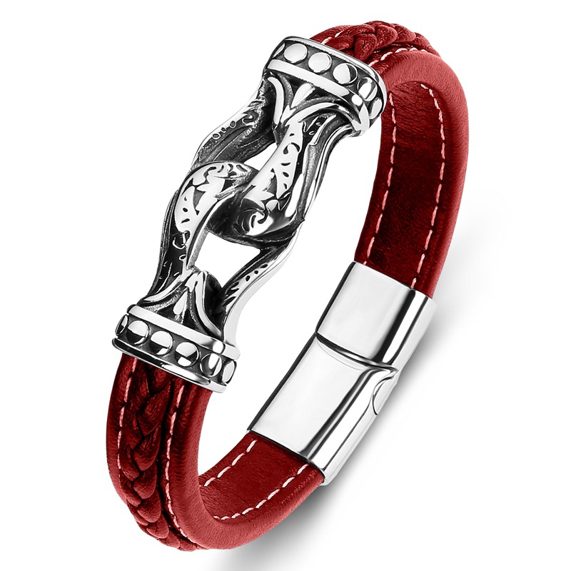 Red leather [steel] Inner ring 165mm