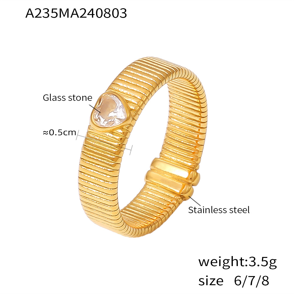 Gold white US Size #6