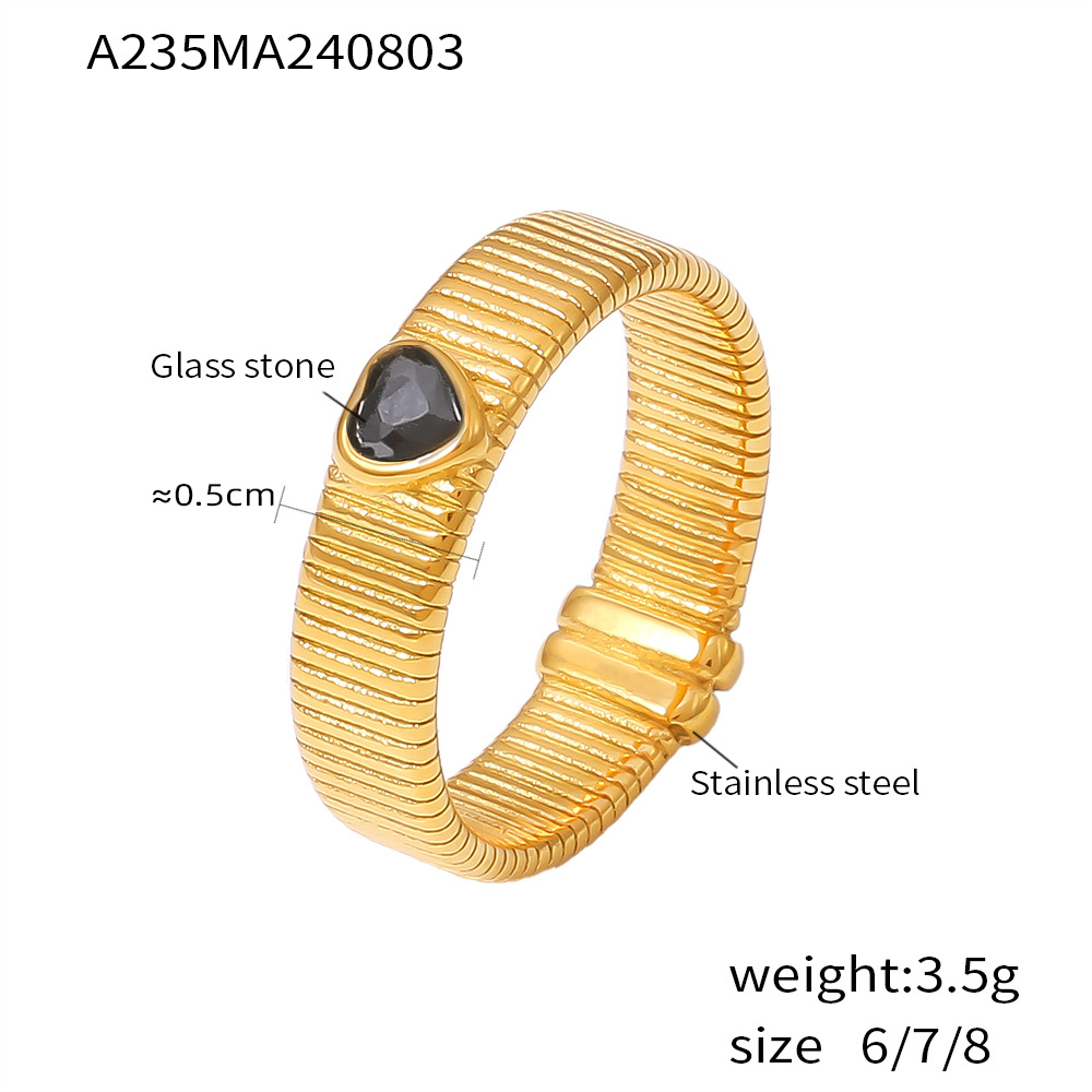 Gold black US Size #7