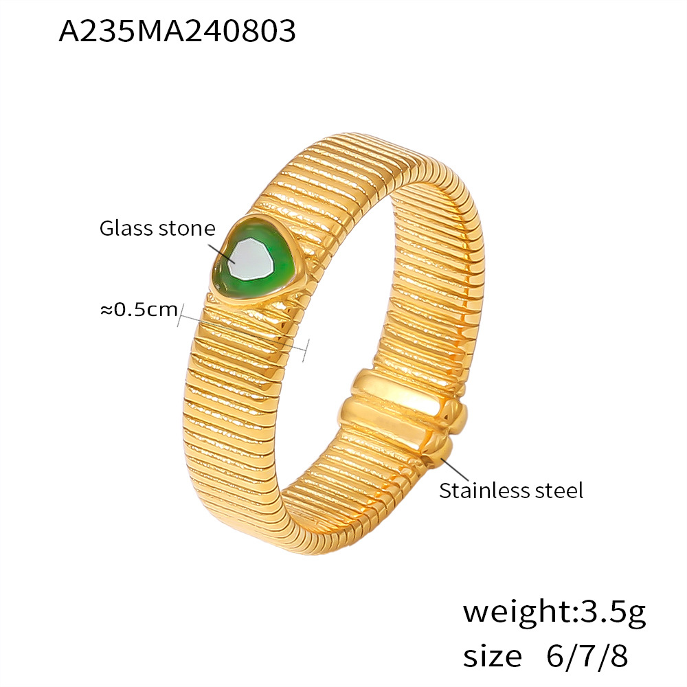 Gold green US Size #7