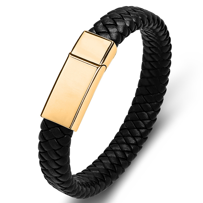 Black leather  【 Gold 】 Inner ring 200mm [Stra