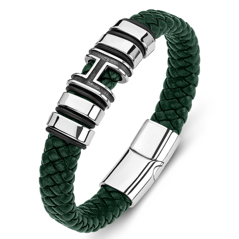 Green leather [steel] Inner ring 165mm【 Straight