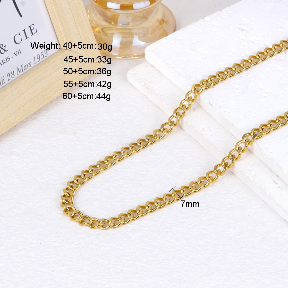 7mm Cuban chain 40-5cm