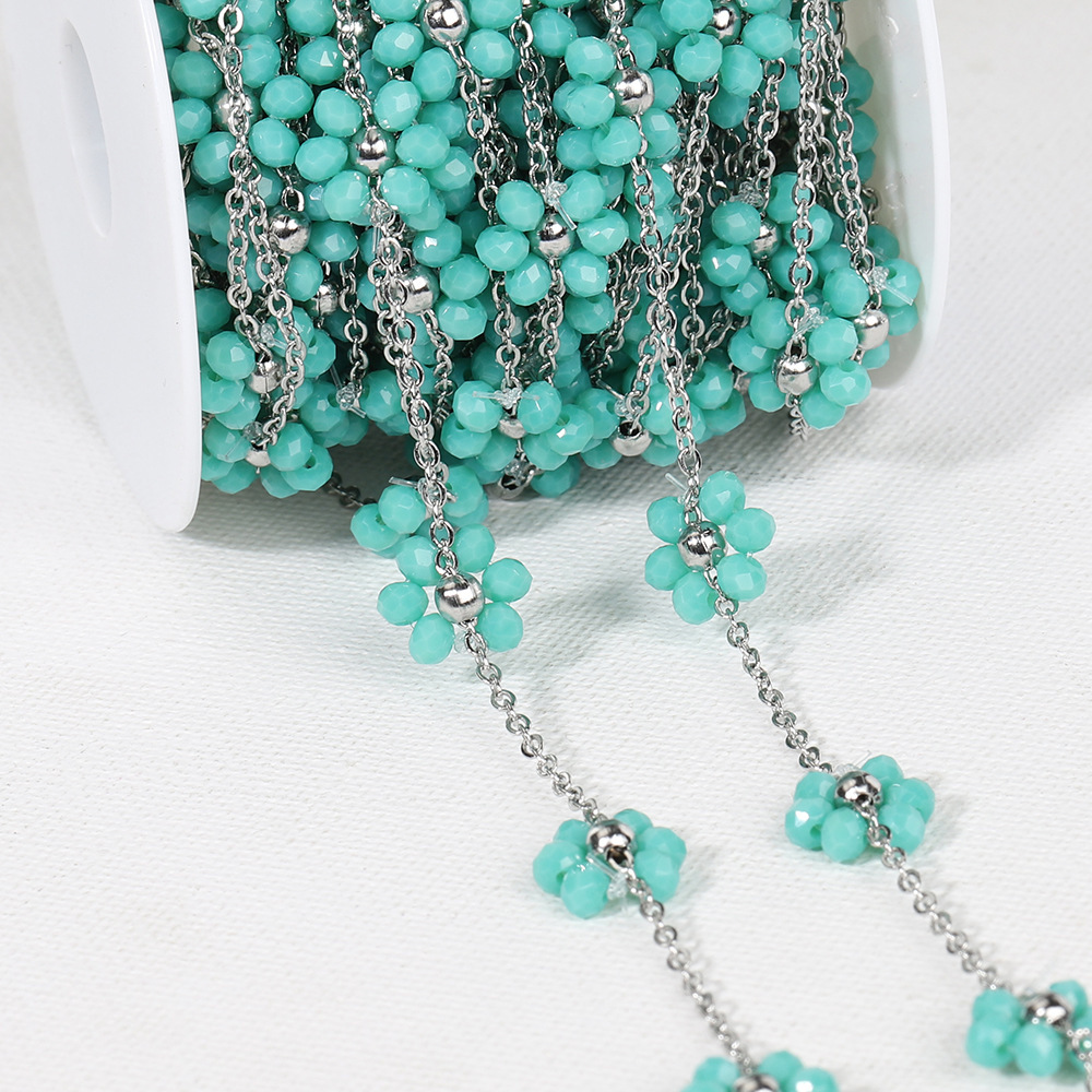 5:Steel color chain-sky blue