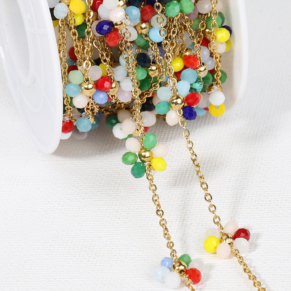 7:Gold chain - mixed colors