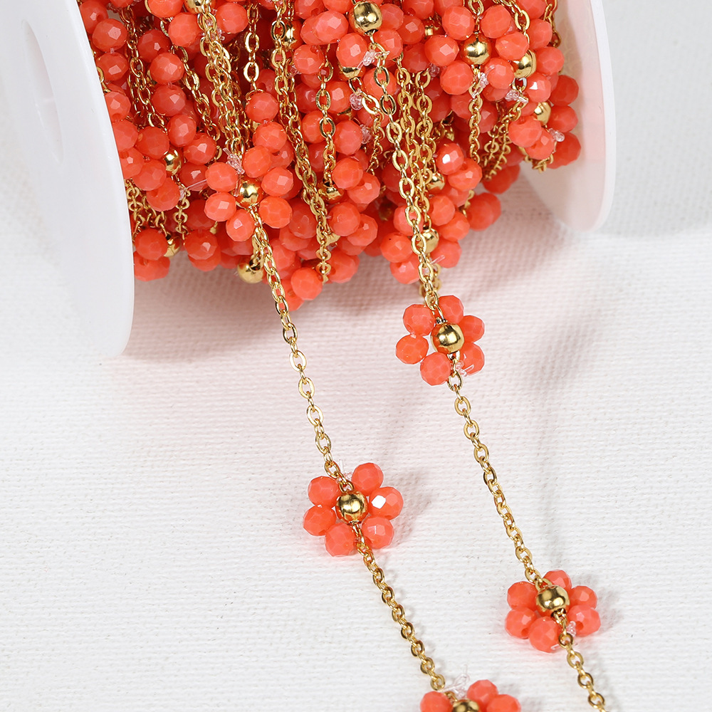 8:Gold chain-orange