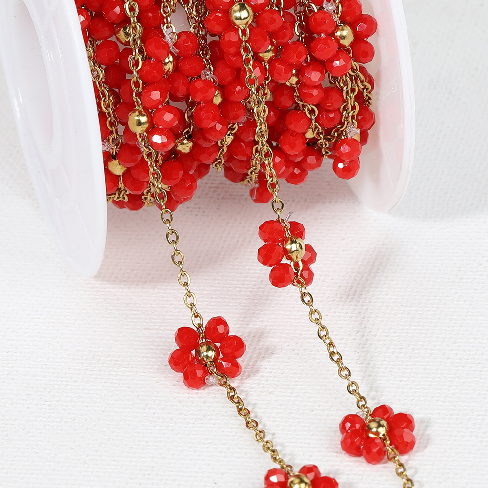 10:Gold chain-red