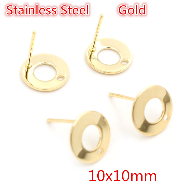 10x10mm gold