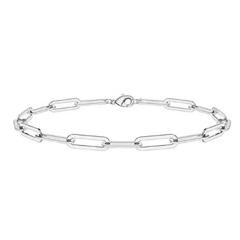 Silver square bracelet