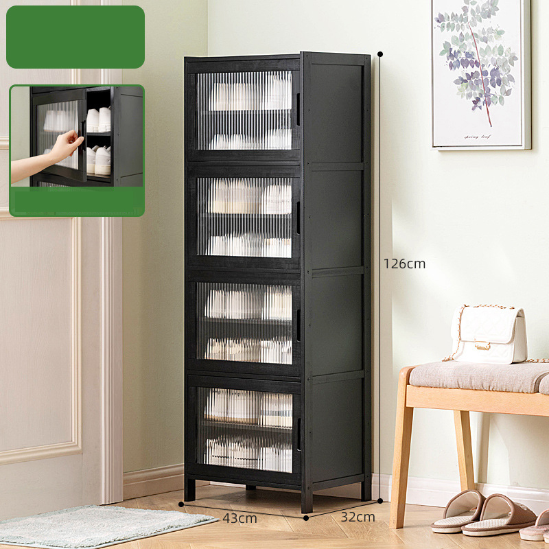 [Changhong Transparent Door] Black-Eight Layers 43 Long (Independent Side Opening)