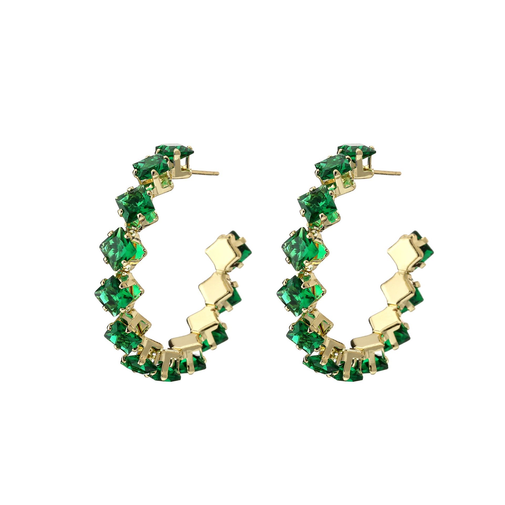 1:Green diamond*gold plated