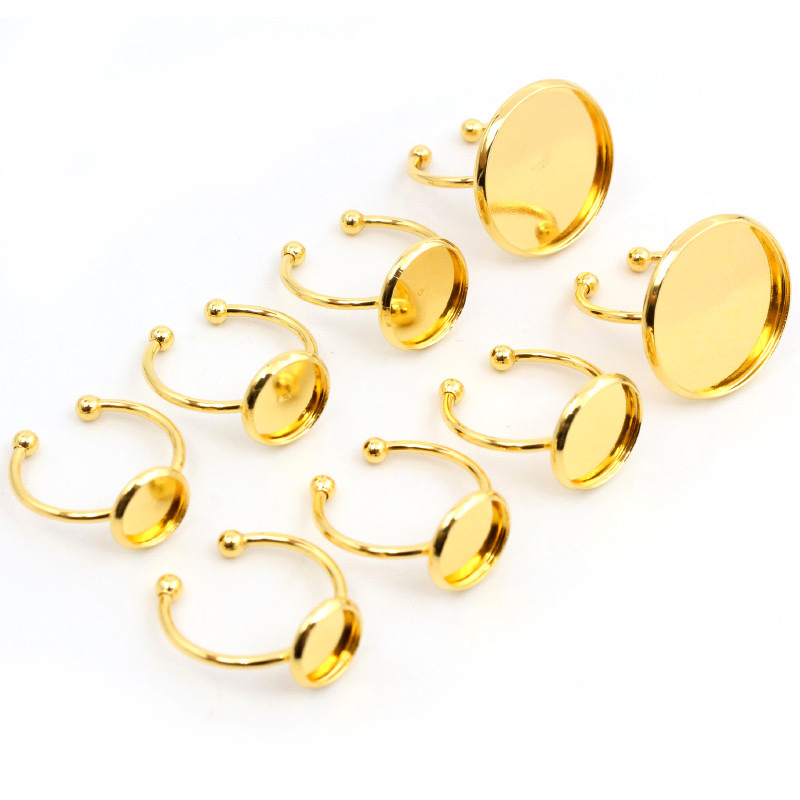 Water plated gold 6mm