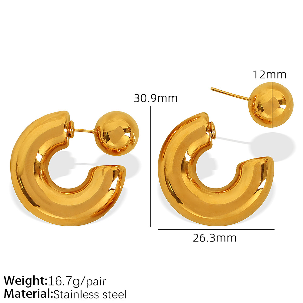 1:EH591 Gold Earrings