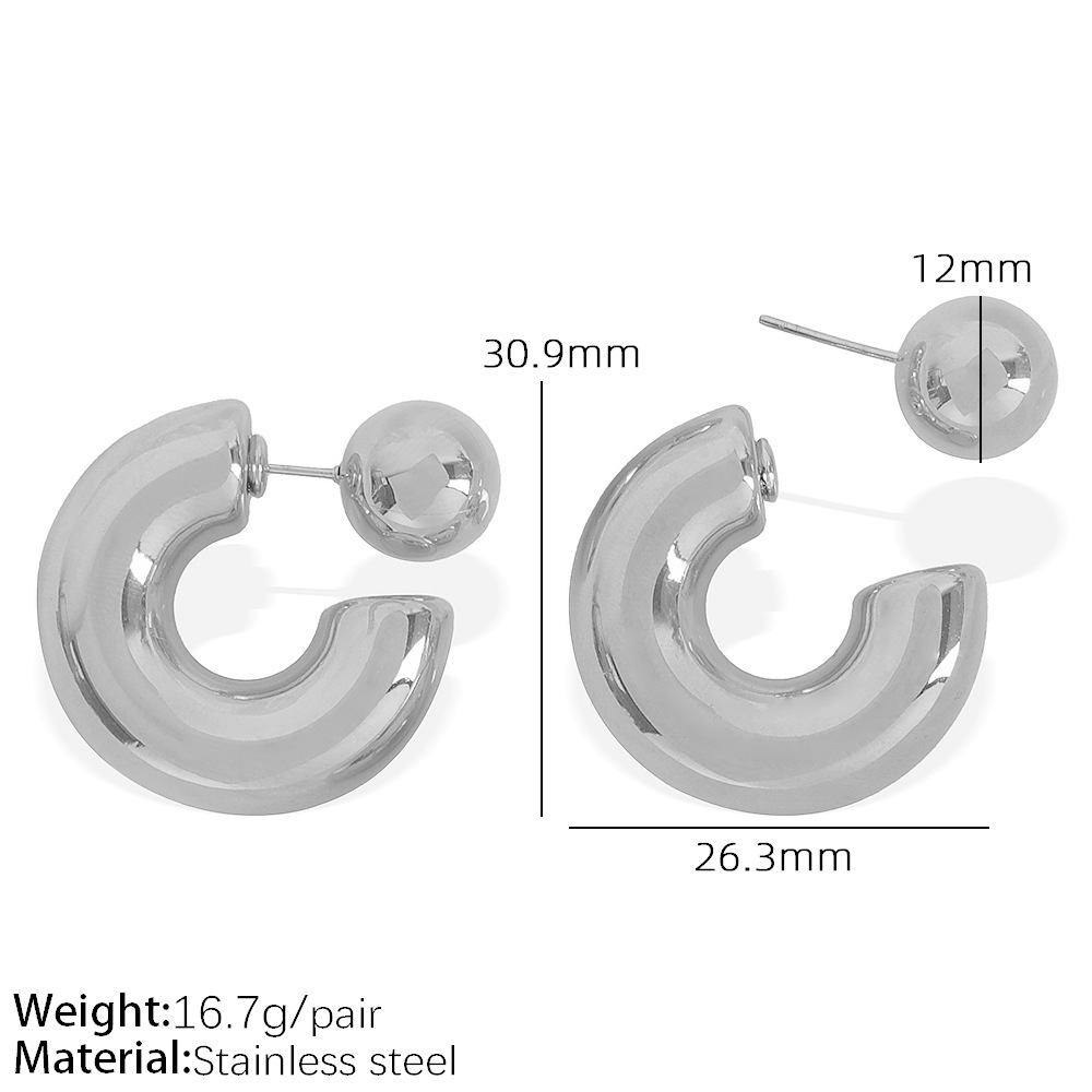 2:Eh591 silver earrings