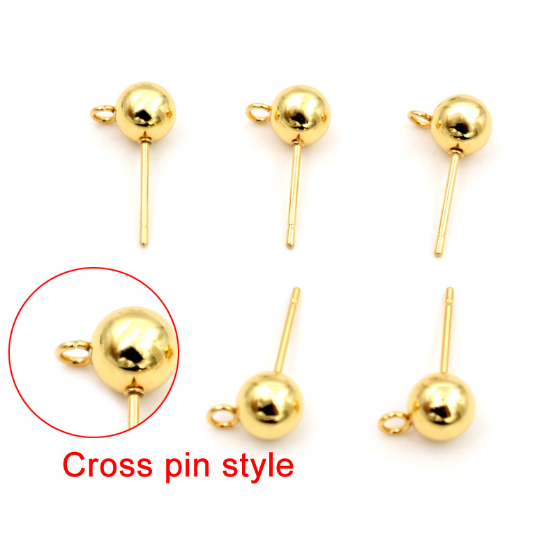 Vertical hole-gold without plug 3mm