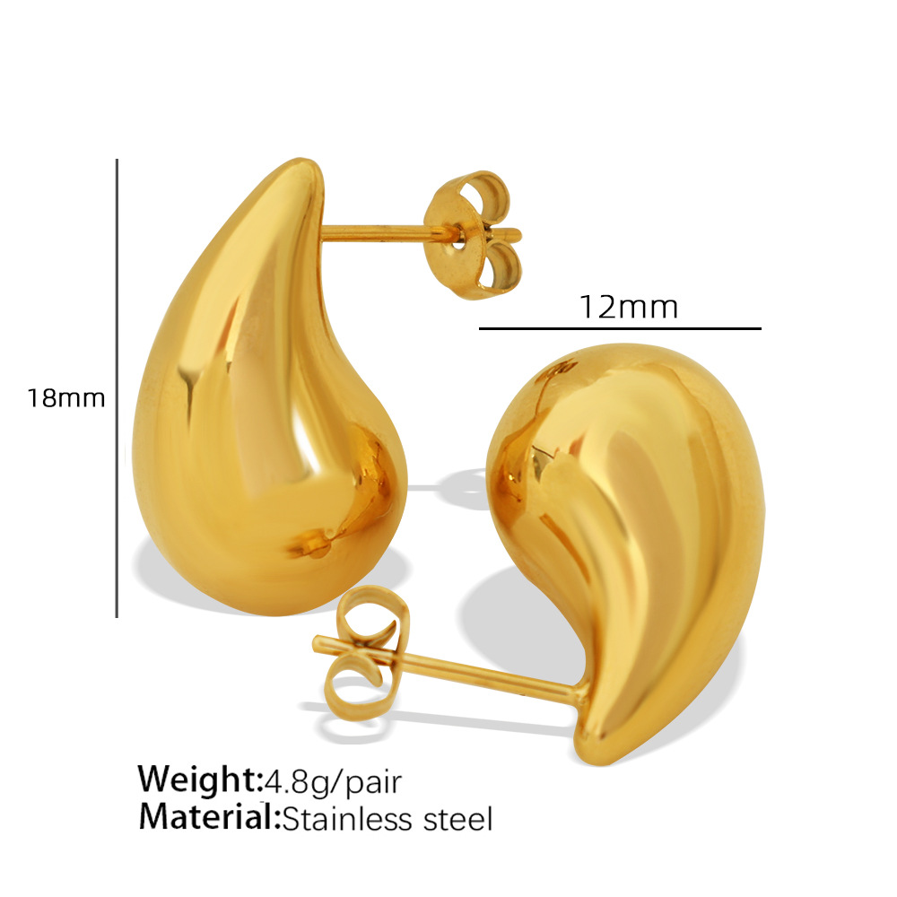 Small gold earrings