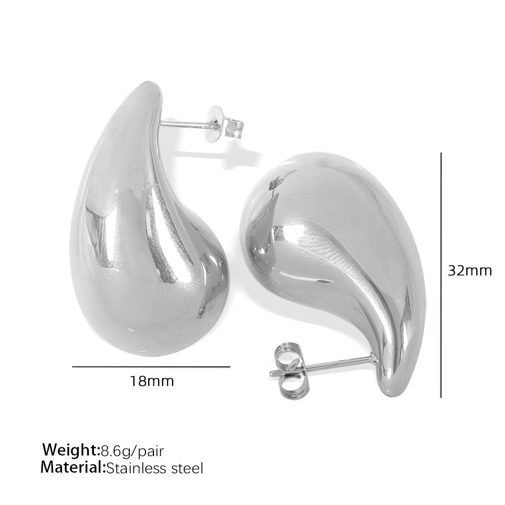 2:EH232 large silver earrings