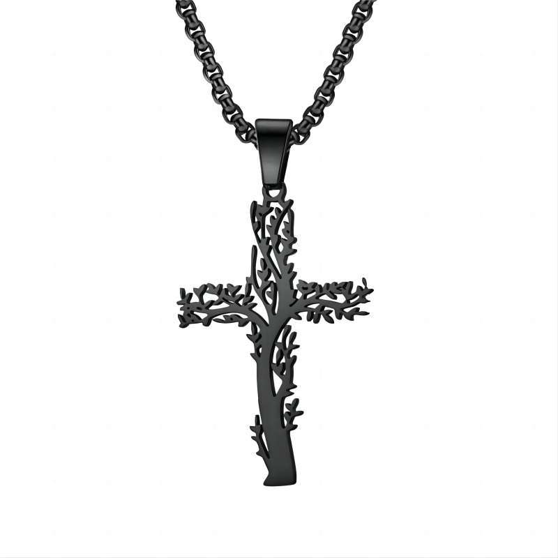 2:Life tree cross Black (chain)