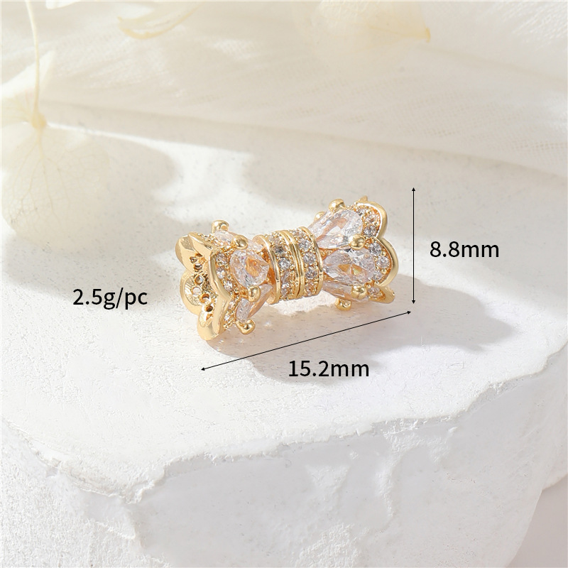 14K gold colour CBK1906 White Zirconium