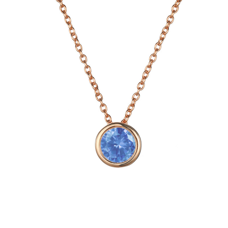 March Light Blue - Rose gold