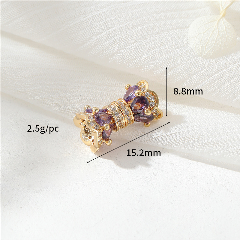 13:14K gold colour CBK1906 purple Zirconium