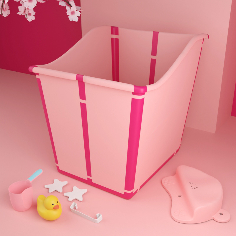 Pink + bath stool