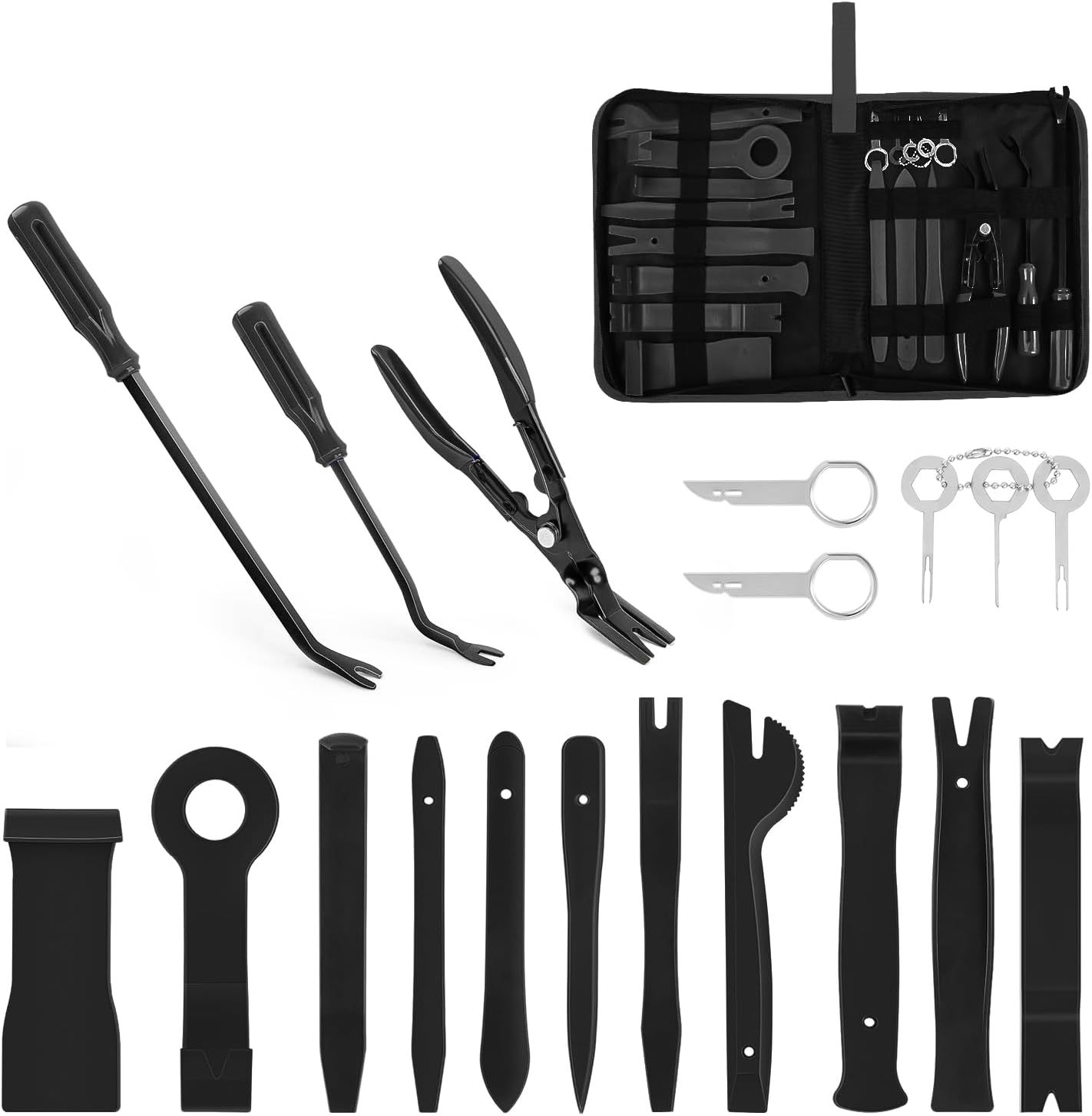 19-piece set (black) nylon