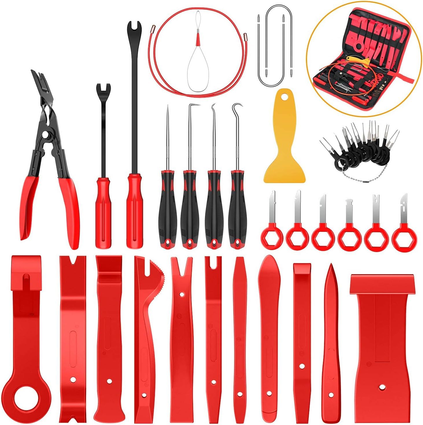 40 piece set (red) nylon