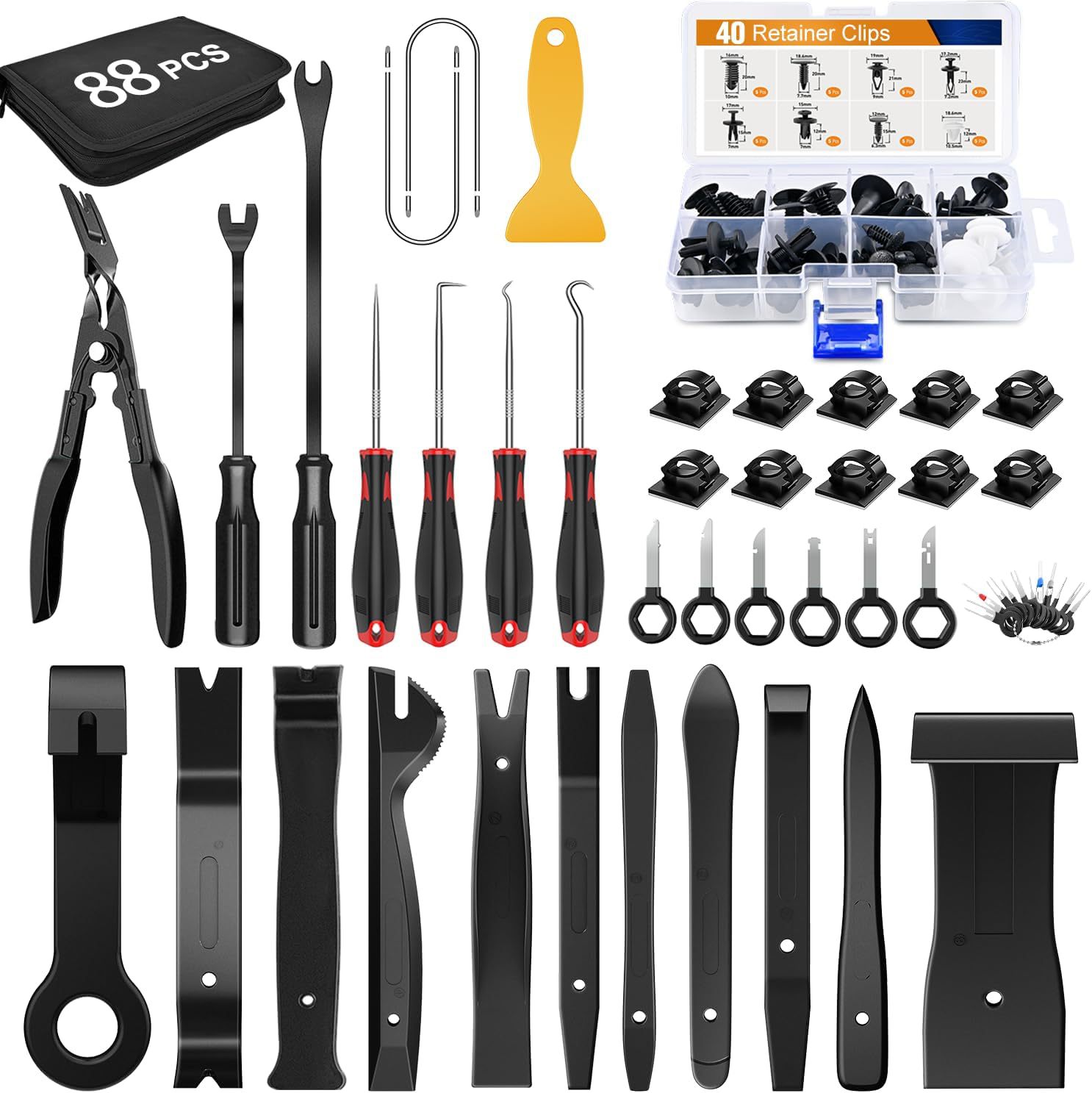 40 piece set (black) nylon