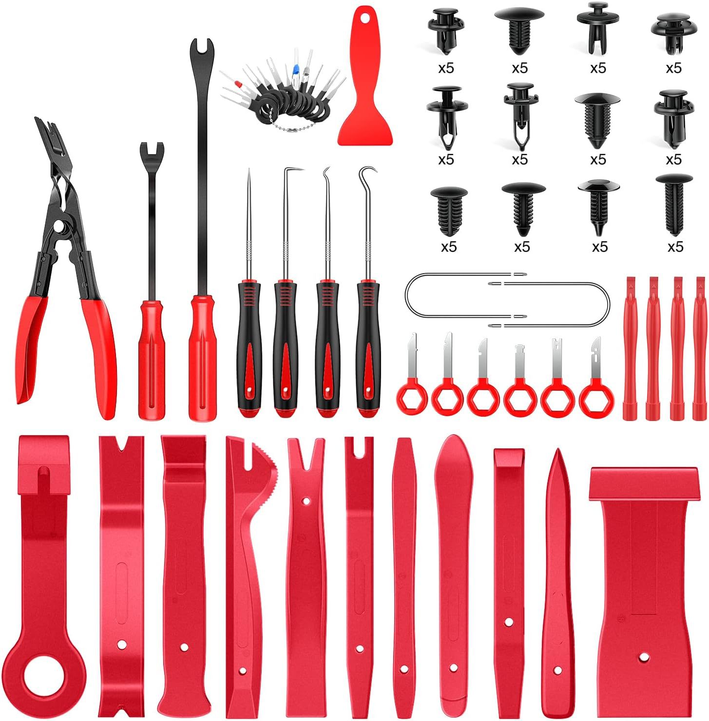 102 Piece Set (Red) Nylon